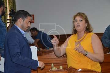 Incidente al final del Pleno ordinario de julio de 2019 (Foto TA)